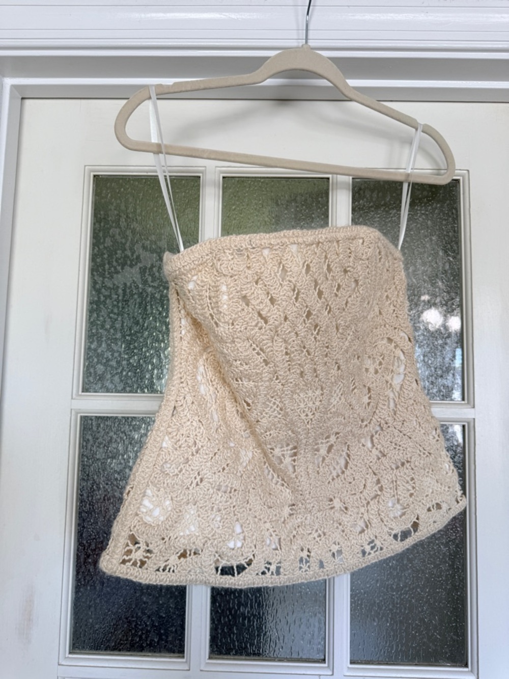 White House Black Market White Strapless Dress Top